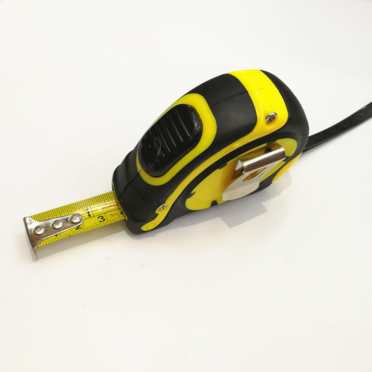 厂家直销新款自锁包胶双色3米5 米7.5米10米  钢卷尺文公尺