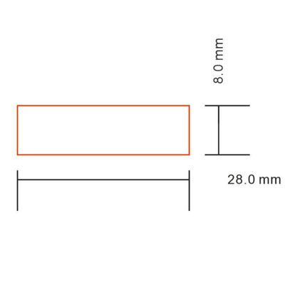 隔电绝缘垫片28*8mm乳白PET塑胶mylar电机膜纽扣电池隔离麦拉片