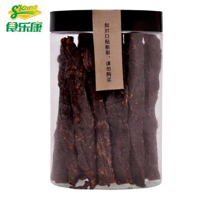 厂家直销内蒙特产 牛肉干 食乐康牛肉干 牛肉零食200g 超干牛肉干