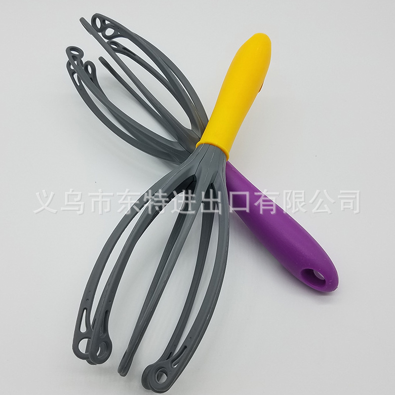 Kitchen tool manufacturer direct sales baking tools, creative egg beater, unique shape, colorful handle blender detail image 3