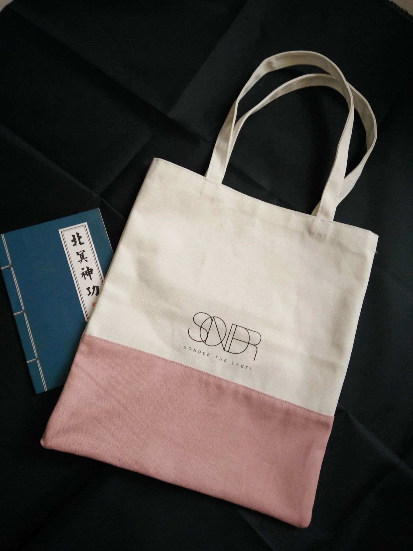 Primavera y verano ulzzang bolso de hombro bolsa de lona de las mujeres estilo japonés bolso de estudiante fresco bolsa de lona de costura