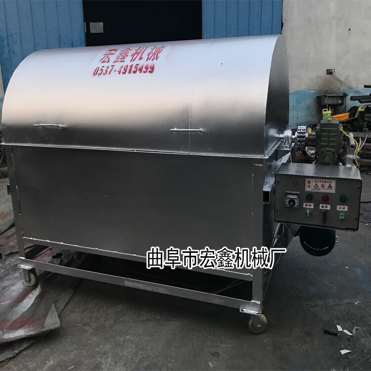 淮安各种规格炒货机 电加热不锈钢滚筒炒锅