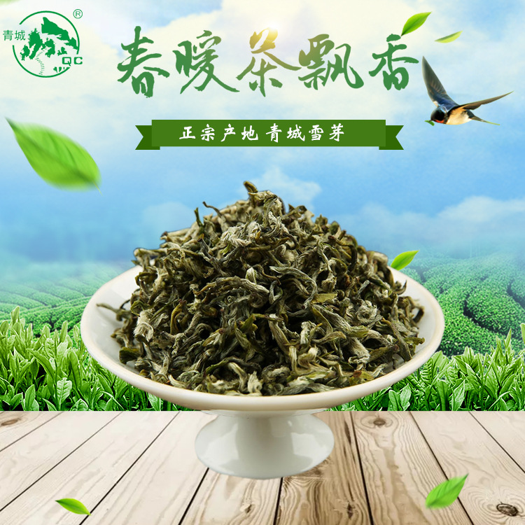 绿茶2019新茶绿茶批发青城山雪芽川茶厂家直销 一件代发|ms