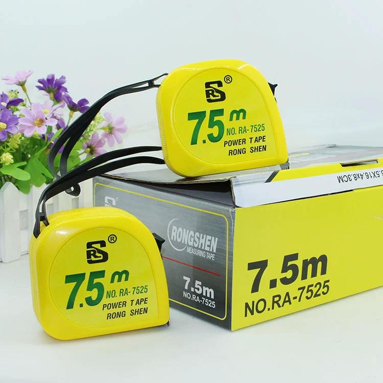 Лента rongshen Brand 7,5 м измерительная линейка деревообрабатывающее оборудование Бытовая телескопическая линейка британская стальная лента