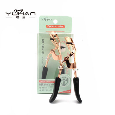 Yu culvert senior Gold-plated Stainless steel Eyelash curler Elastic force Wide-angle Curl Included replace Rubber pad Y0501