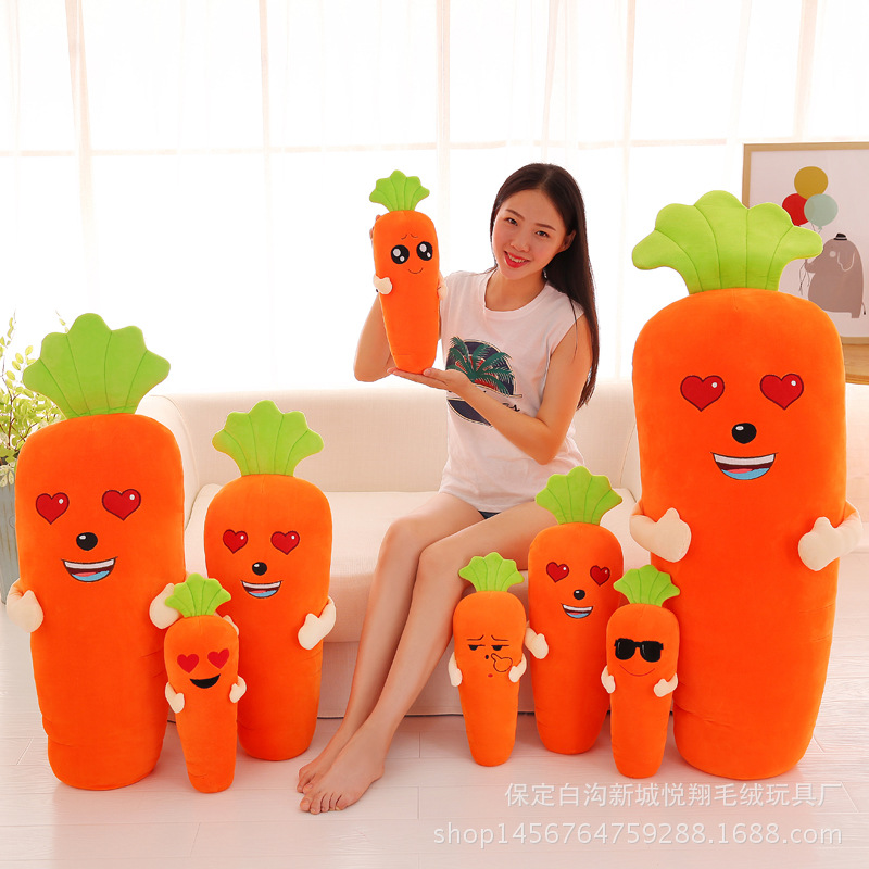cute carrot pillow for sleep