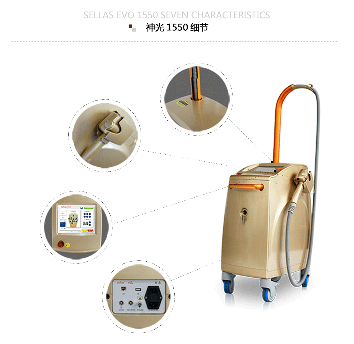 1550神光祛皱王 抗衰祛皱祛妊娠纹 光纤皮秒1550