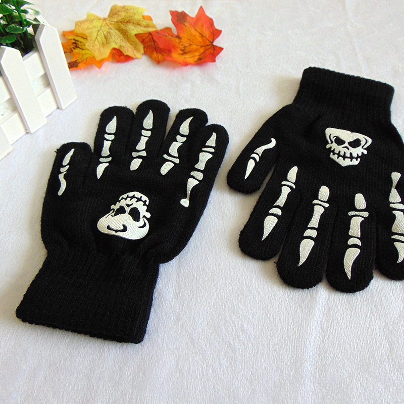 Cool black Footprint glove Dark knight Warm gloves direct deal wholesale