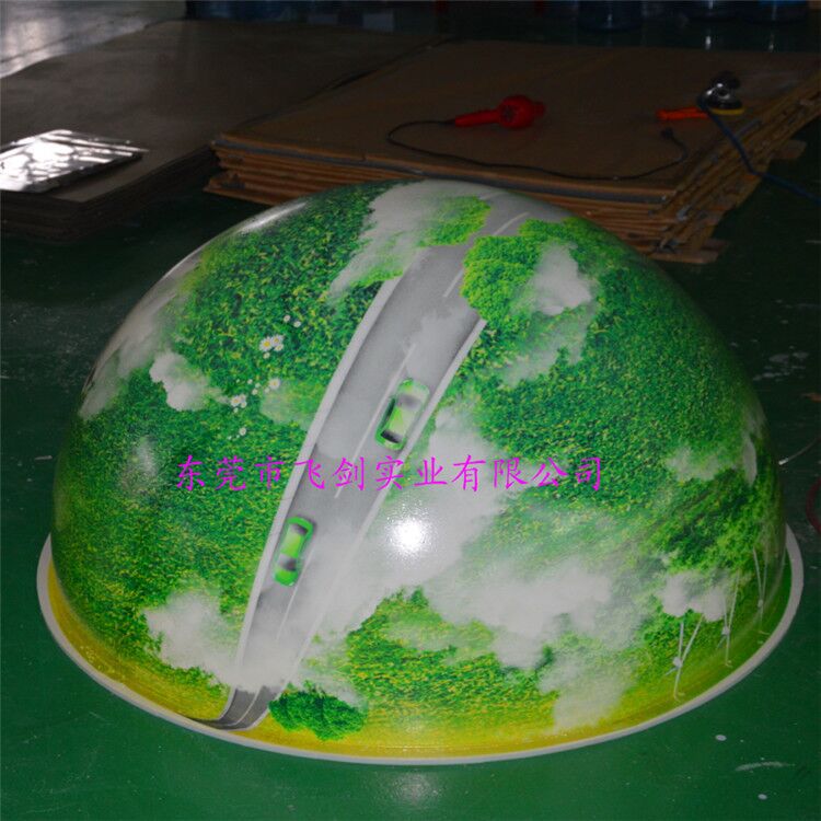 新款亚克力半球仪有机玻璃工艺发光圆球带图案LOGO