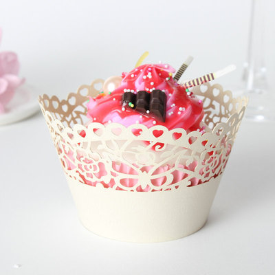 love butterfly Hollow Cake paper cup Wedding Cake laser Cake baking