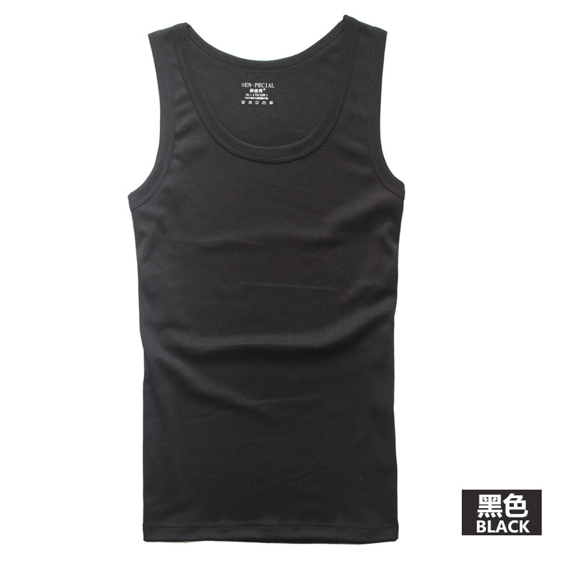 Men's vest cotton fashion slim fitness vest Korean version of new solid color vest men manufacturers wholesale Men's vest cotton fashion slim fitness vest Korean version of new solid color vest men manufacturers wholesale