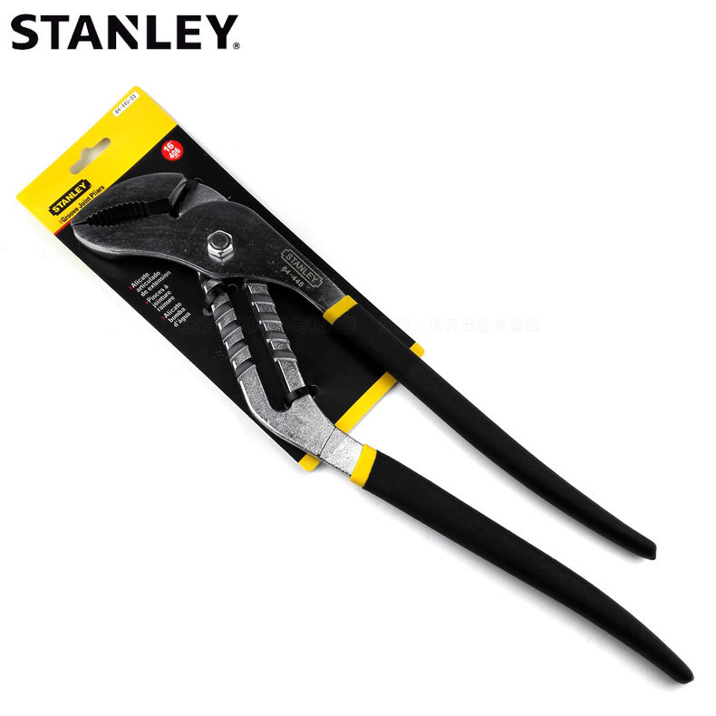 史丹利新型水泵钳16寸活动水管钳管子钳卫浴钳安装扳手84-445-23