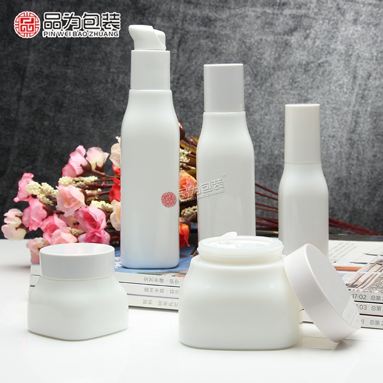 旅行分装瓶套装白瓷瓶面霜瓶乳液按压式化妆品分装瓶洗面奶分装瓶