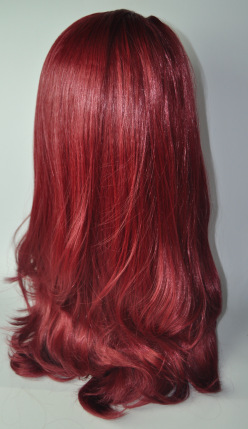 Estilo europeo y americano cos/fiesta pelucas vacaciones fiesta casco fábrica cabello liso