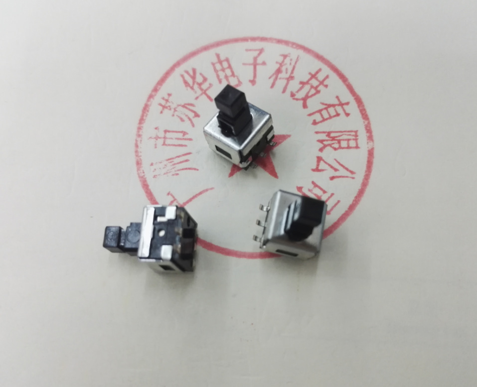 原装日本NOBLE小自锁开关SF06C11B06/贴片6脚8*8按钮带锁开关