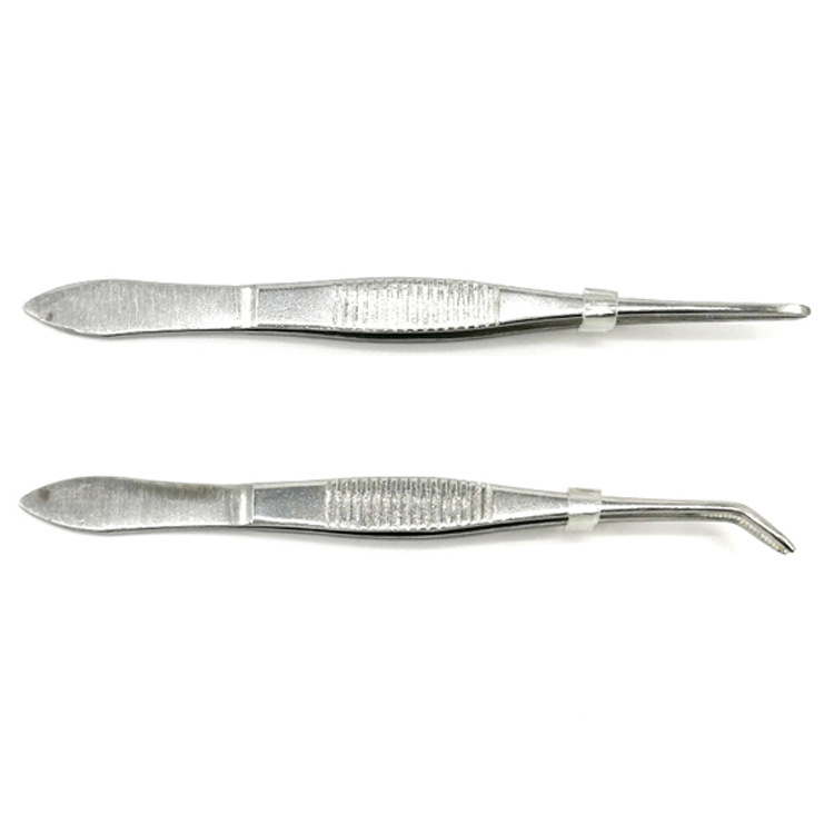 眼科镊子不锈钢镊子10cm镊子小镊子直镊弯镊
