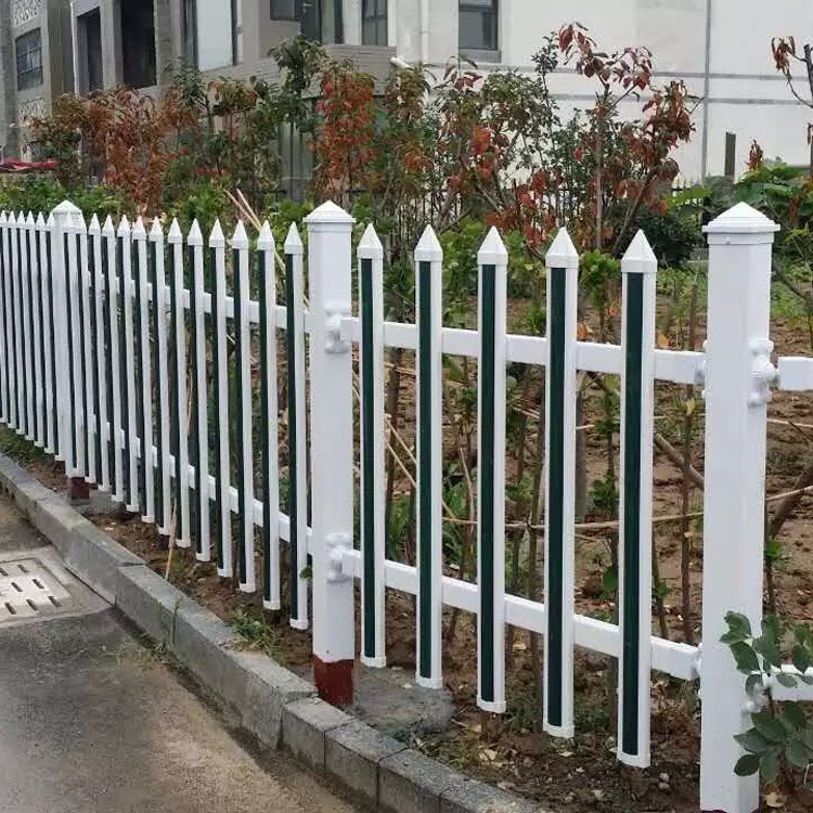 PVC塑钢防护栏气象台道路交通围栏小区草坪围栏别墅庭院花园栅栏