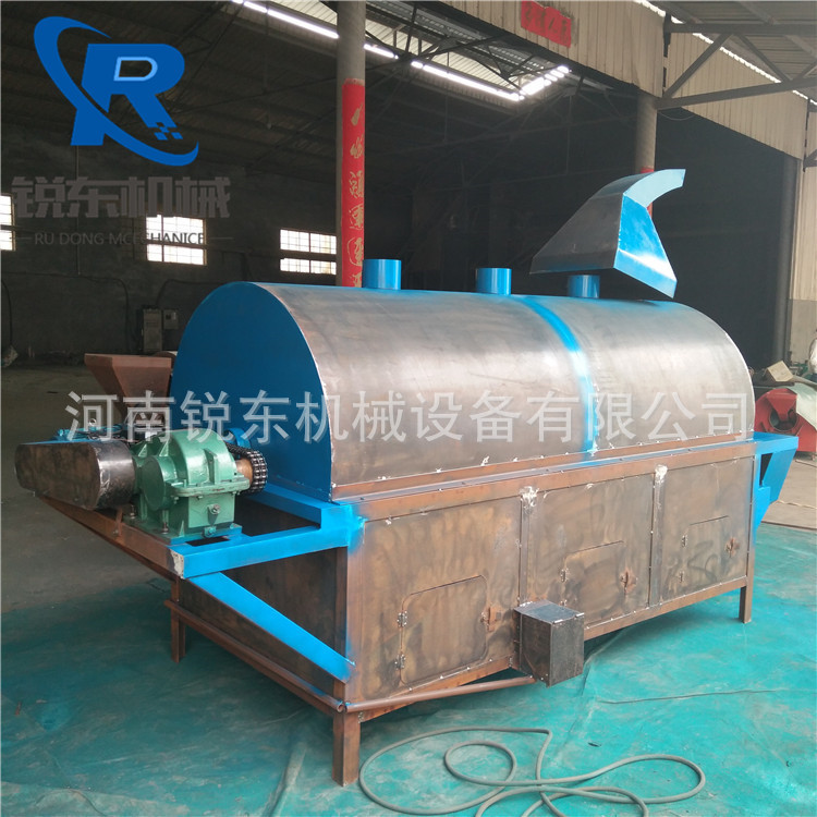 不锈钢滚筒炒锅 电加热型滚筒式饲料烘干设备 狗粮烘干机