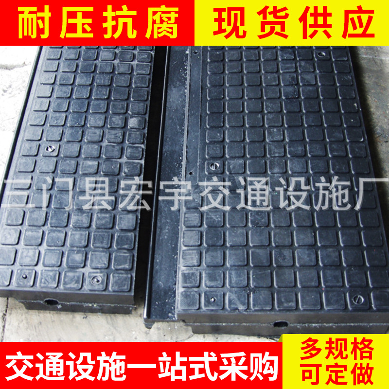 道口橡胶垫板定做铁路道口橡胶垫板 橡胶嵌丝道口板长1650mm