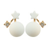 Cool acrylic double-sided earrings, Korean style