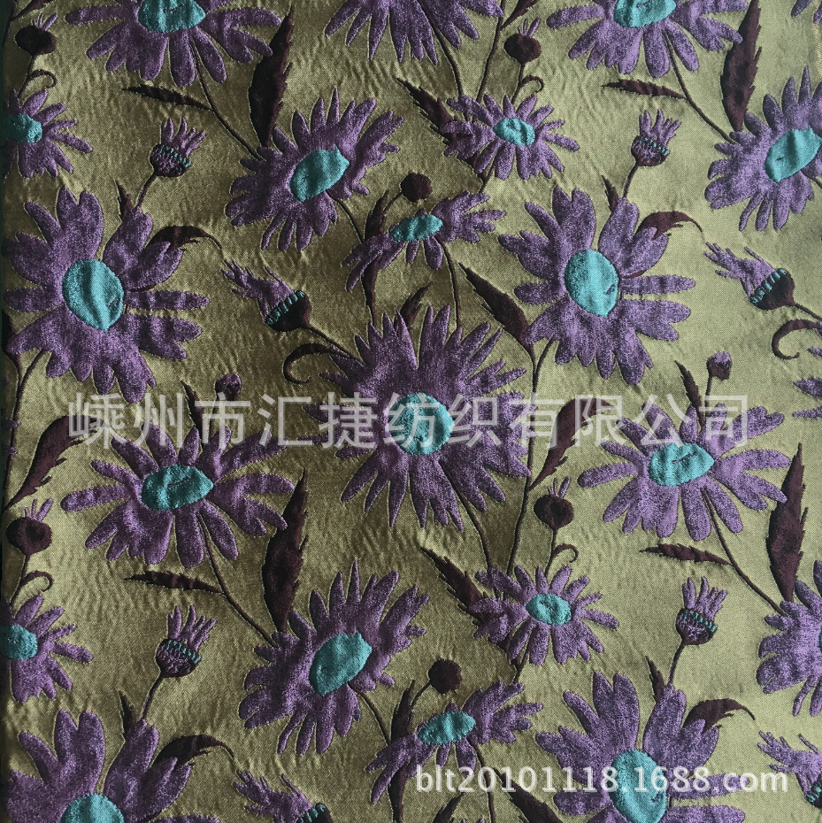 工厂供应色织高精密太阳花图案裙裤休闲服抱枕立体提花面料