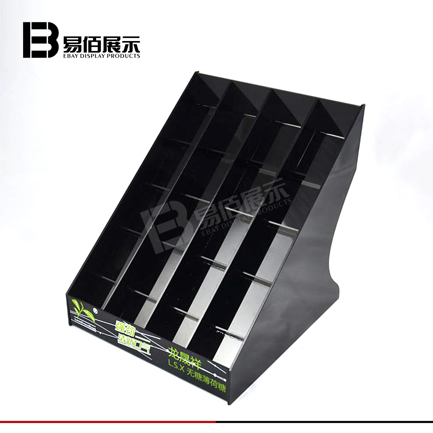 厂家定制亚克力薄荷糖展示架口香糖展架糖果售卖架亚克力加工定制