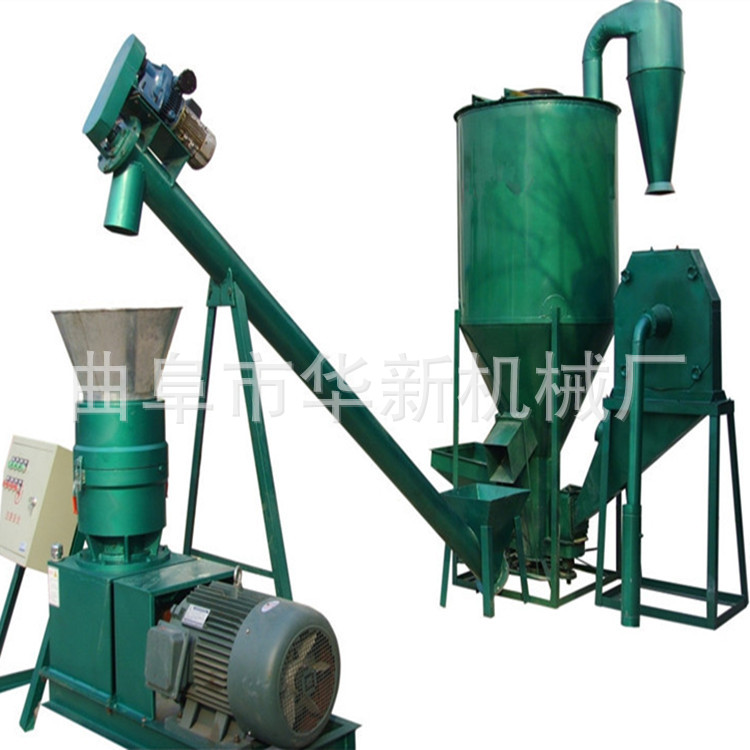 鸡鸭养殖饲料加工机组 全自动饲料颗粒生产线 玉米秸秆颗粒饲料机