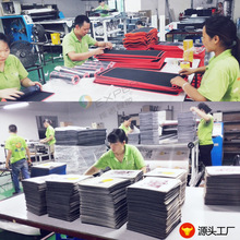 源厂批发天然橡胶防滑中国风logo皮革垫热转印加大加厚防水鼠标垫