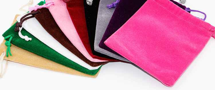 多尺寸单面绒布束口袋 饰品袋 首饰袋 礼品袋 绒布