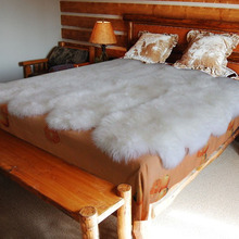 南宫纯羊毛地毯毛绒地垫羊皮床毯沙发坐垫批发皮毛一体飘窗垫地毯