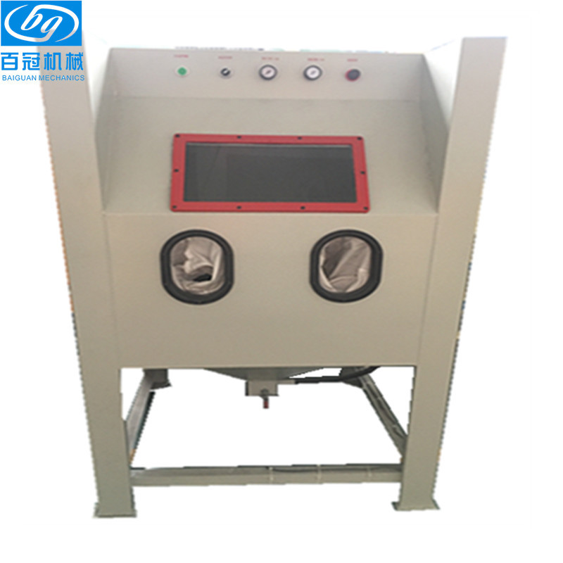 手动喷砂机环保节能箱式喷砂机到深圳百冠喷砂设备生产厂家