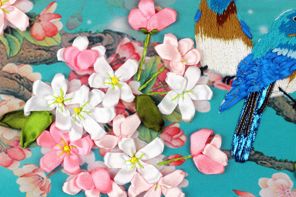 Oujin nianhua Bordado Cinta Directa de Fábrica de impresión en color colgando de la pintura dulce palabras sala de estar decoración de entrada