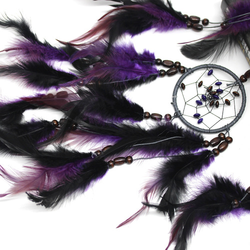 Cross-border MS6967 new natural feather dream catcher car decoration pendant wedding dream catcher wall decoration