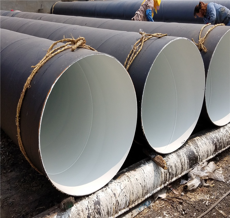 供应外壁刷环氧煤沥青油防腐钢管 自来水防腐螺旋钢管厂家
