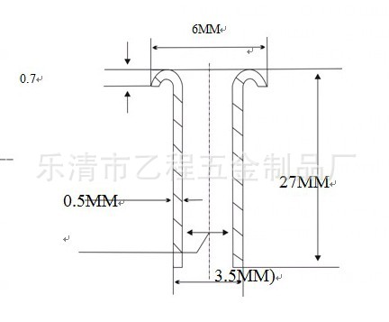 3.5*0.5*27铜空心铆钉,暗色,129元/一千枚,包物流