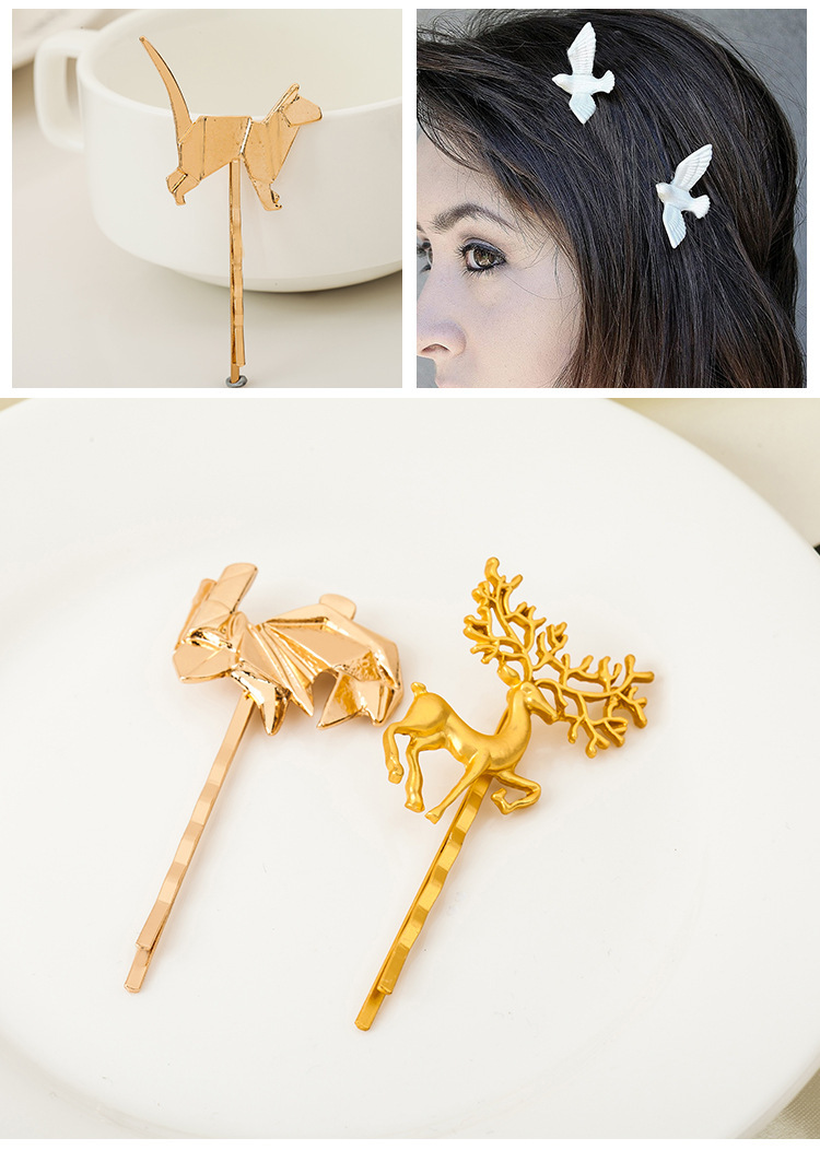 Women'S Gender Plating Design Fashion Style Fashion Animal Alloy Plating Hair Clip 1 Piece