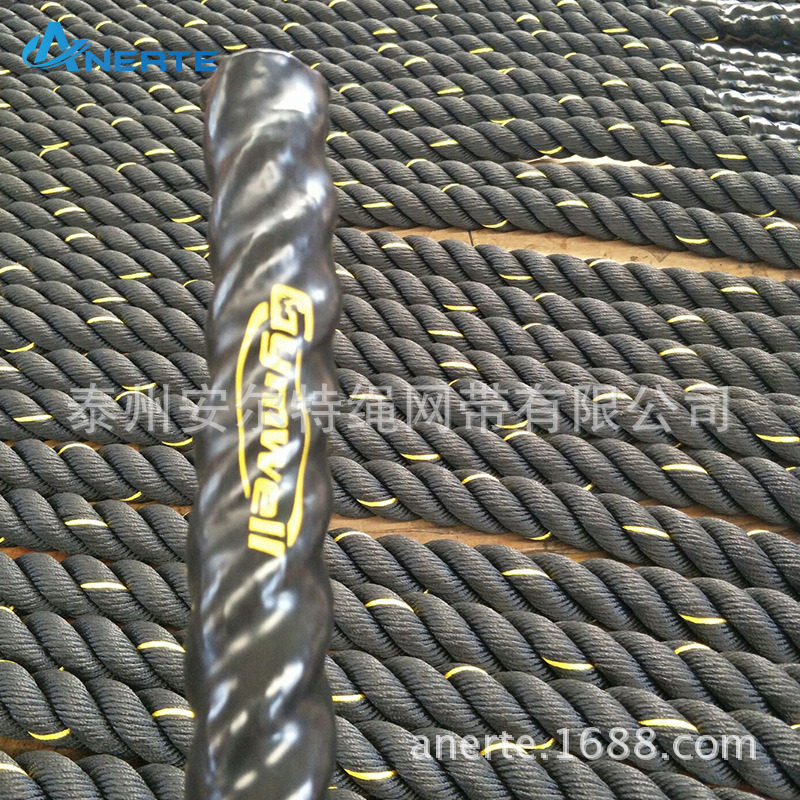 健身甩大绳UFC体能训练绳MMA格斗绳粗绳肌肉绳力量训练战斗绳