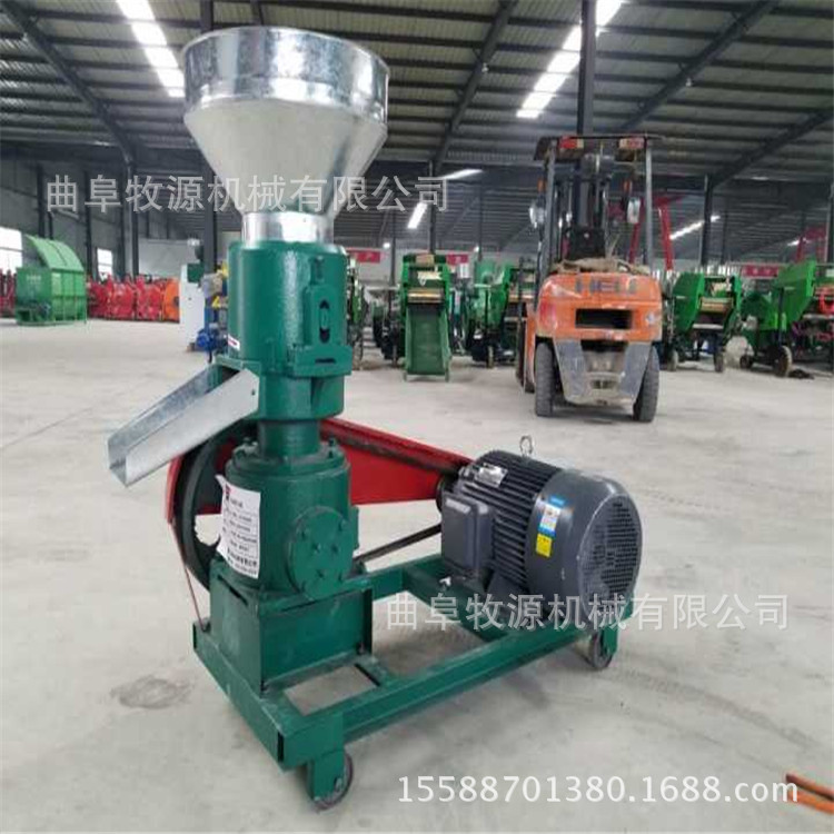鸭子饲料机厂家   小型平模饲料造粒机价格    鸡饲料颗粒机