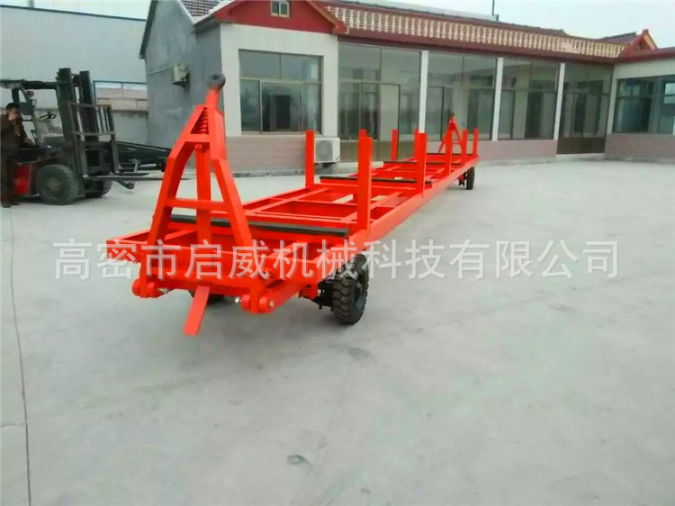 8吨双向牵引拖车     塑料管框架拖车厂家供应