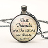 Necklace, accessory, fashionable pendant for friend, English, Birthday gift
