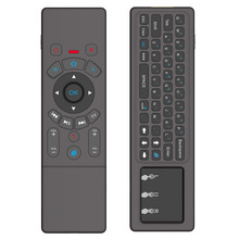 新款T6双面飞鼠键盘带触摸板2.4G六轴安卓机顶盒投影仪遥控器