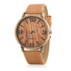 Wooden fashionable bronze watch suitable for men and women, 2017 trend, city style