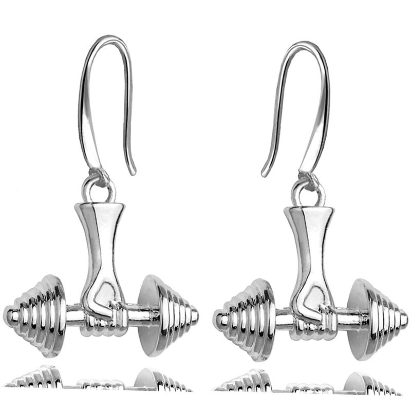 Dumbbell Pendant Earrings Wholesale display picture 3