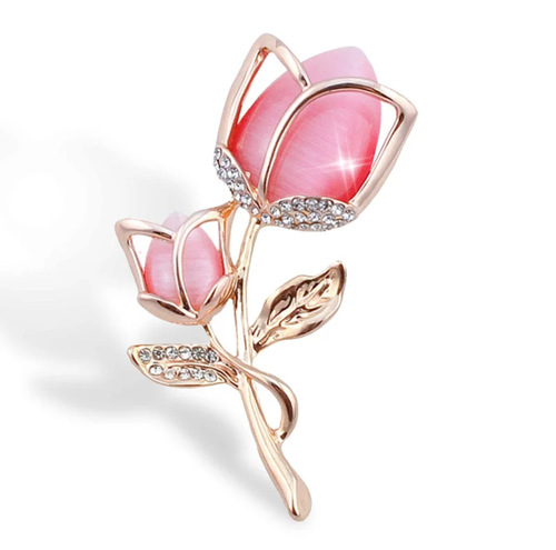 Yanyun jewelry manufacturer direct sales clothing rose accessories brooch pin fashion corsage women's alloy diamond