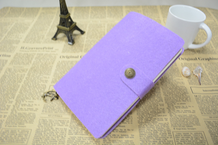 毛毡笔记事本日记本活页本毛毡书皮 原创手工毛毡笔记本