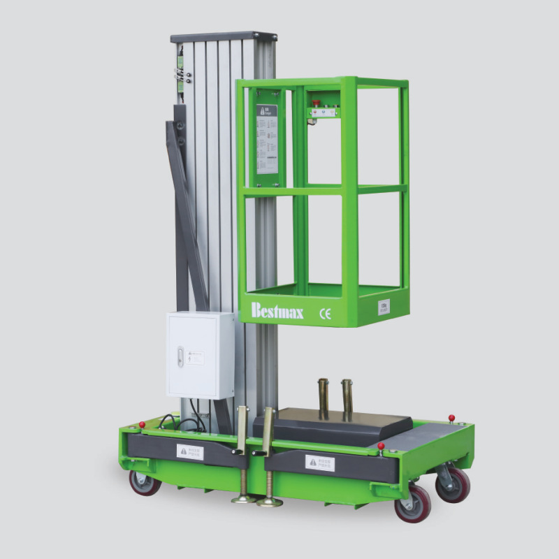 单桅直流式高强度铝合金高空作业平台 苏州移动升降机厂家供应