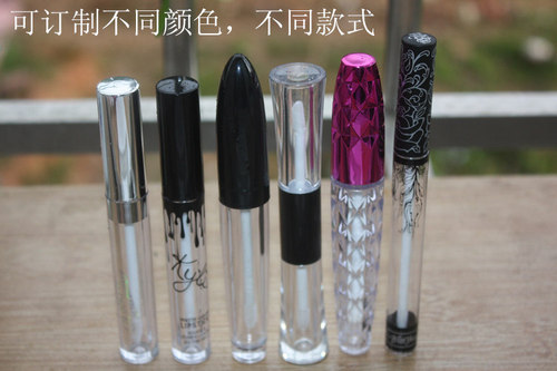 High-end DIY bottle blowing round transparent lip tube eyeliner tube mascara tube 10ml empty tube professional makeup packaging material