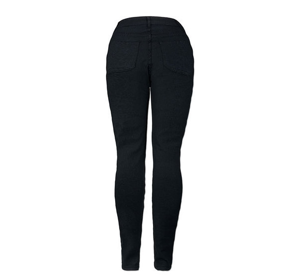 high waist self-cultivation elastic holes jeans thin skinny pants