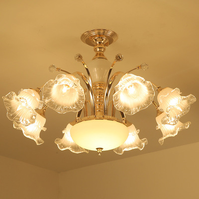 new pattern European style Ceiling lamp crystal a living room a chandelier Flower bedroom Restaurant Warm romantic American style Ceiling with