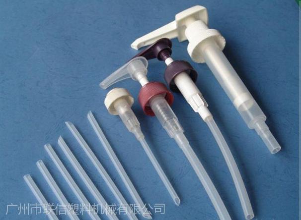 塑料泵头管挤出机设备 广州联信塑料挤出机公司塑料泵头管挤出机